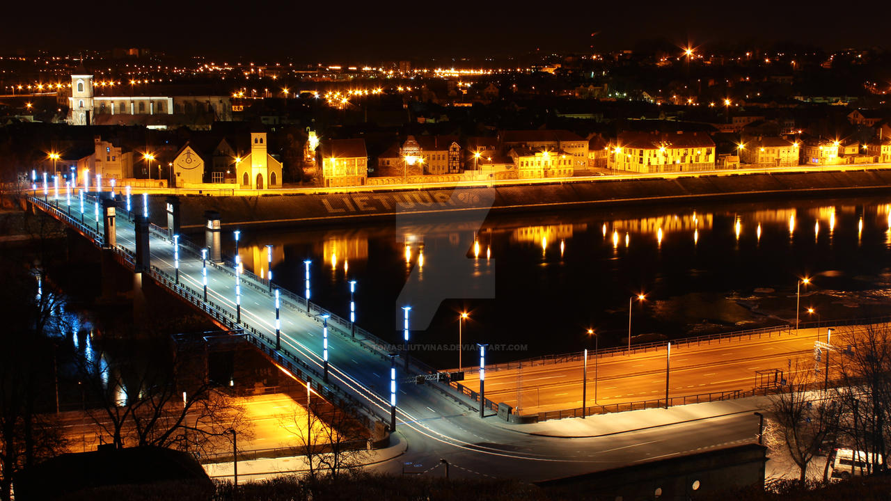 Lithuania, Kaunas City, Aleksotas Bridge