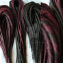 Burgundy and Brown Dreads