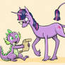 Twilight and Spike in the Nostrilverse