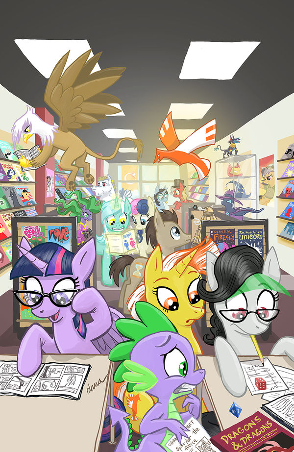 I did a cover for pony comics by Pedantia