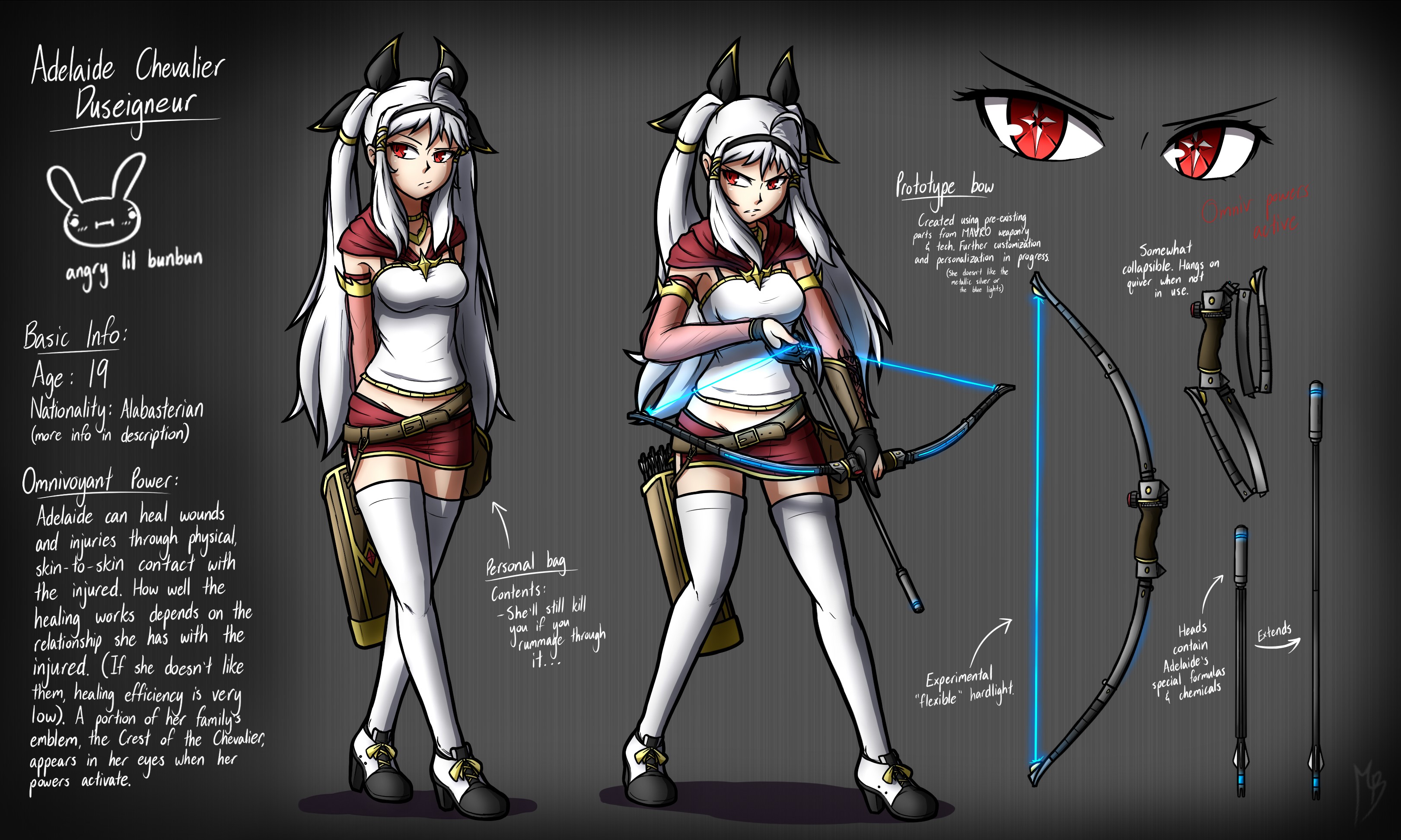 Adeline reference sheet //OLD by oOBaka-AdiOo on DeviantArt
