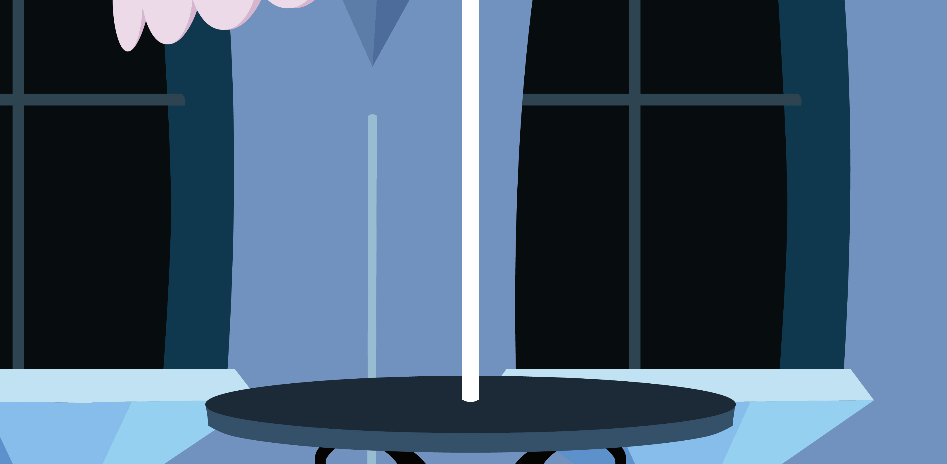 MLP Background: Crystal Empire Bistro table