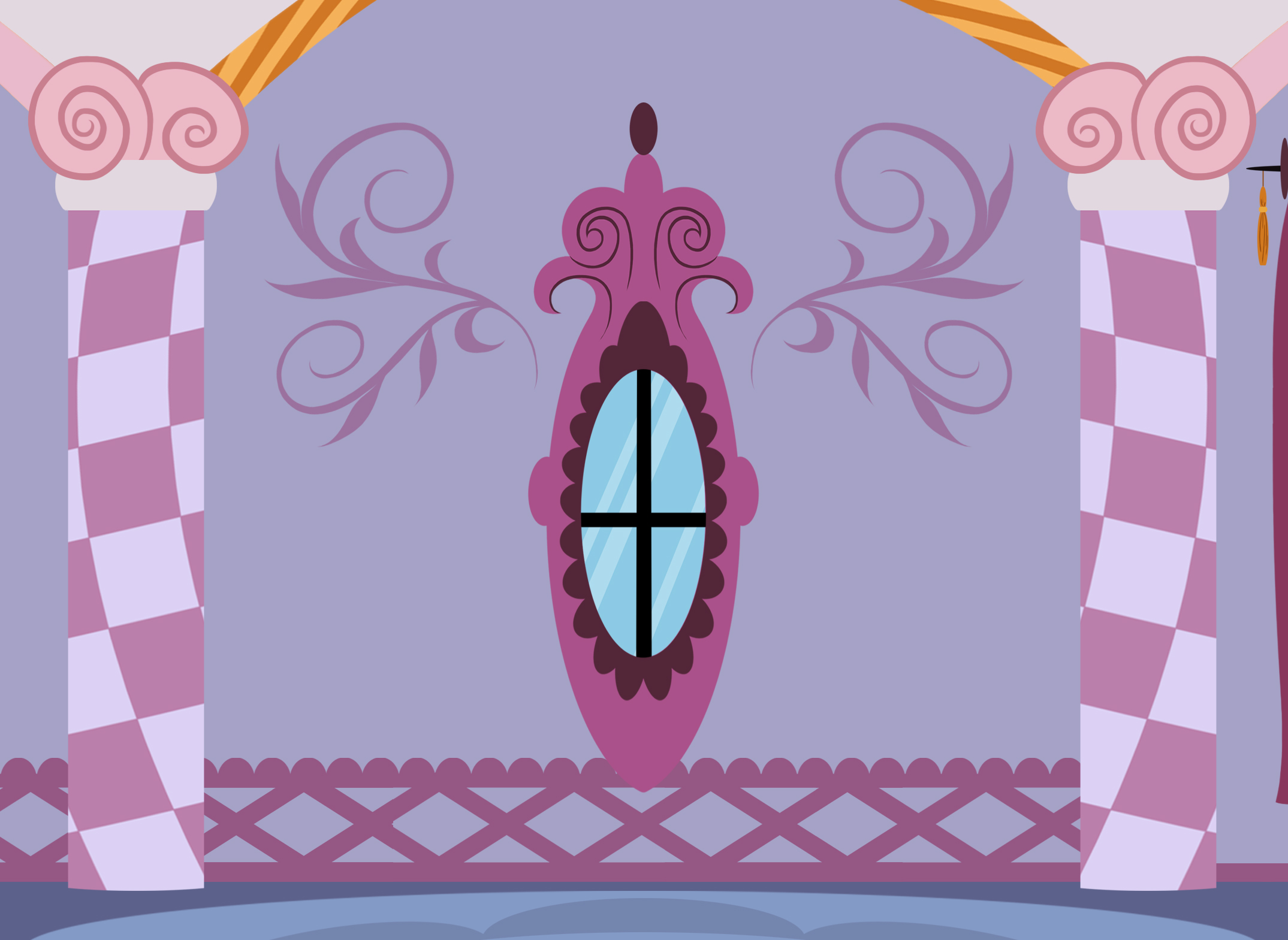 MLP Background: Rarity's room wall