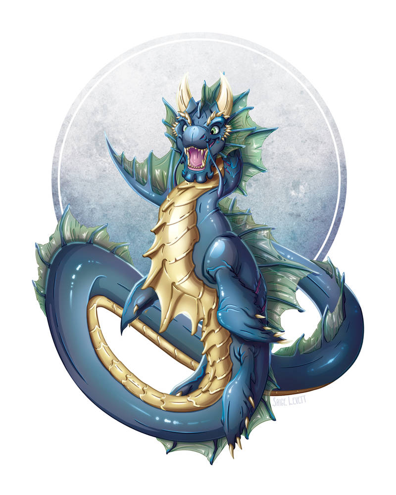 Commission: Sea Dragon from Wingfeather Saga