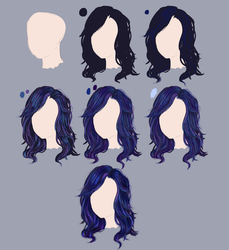 Hair tutorial by yokava on DeviantArt