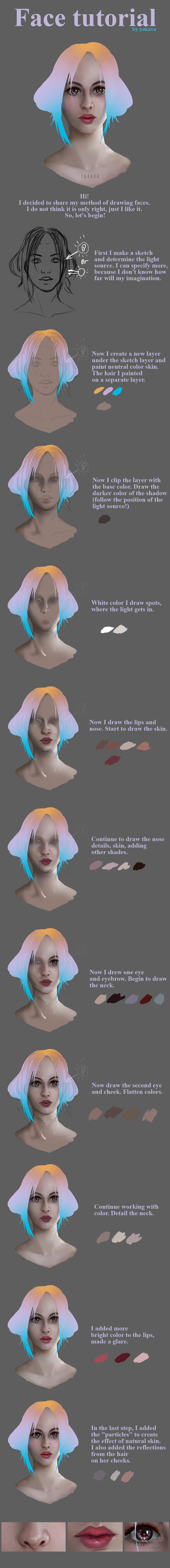 Semi-realistic Face Tutorial