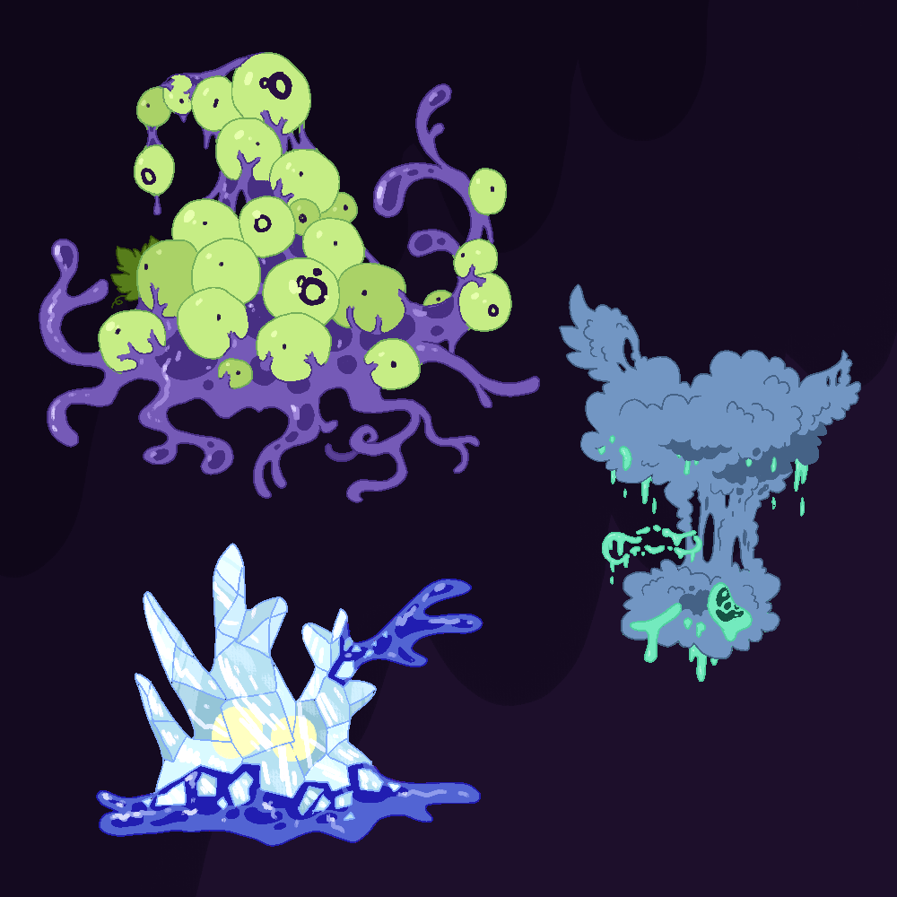Slimes by ChocolateChipKraken on DeviantArt