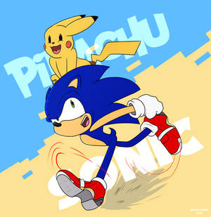 Sonic and Pikachu