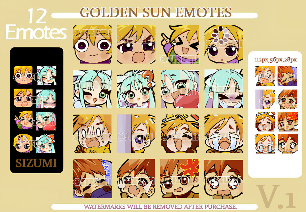 Golden Sun Emotes