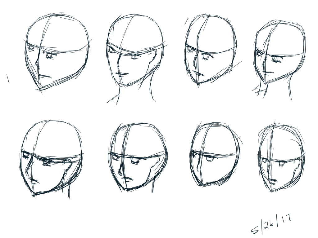 Two-thirds Faces Practice 1 - 2 mins