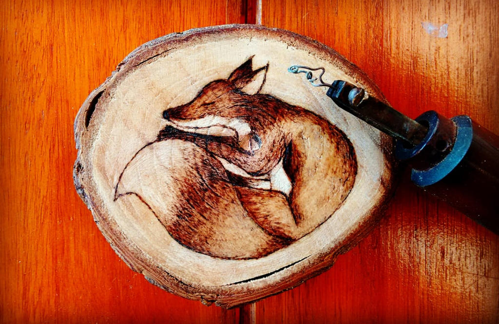 Fox Pyrography by Coryien on DeviantArt