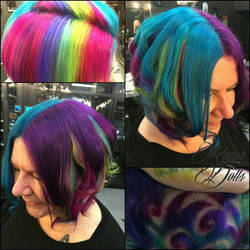 rainbow hair 