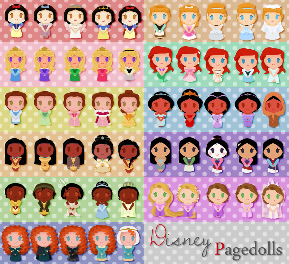 :Free to use Pagedolls - Disney Princesses: