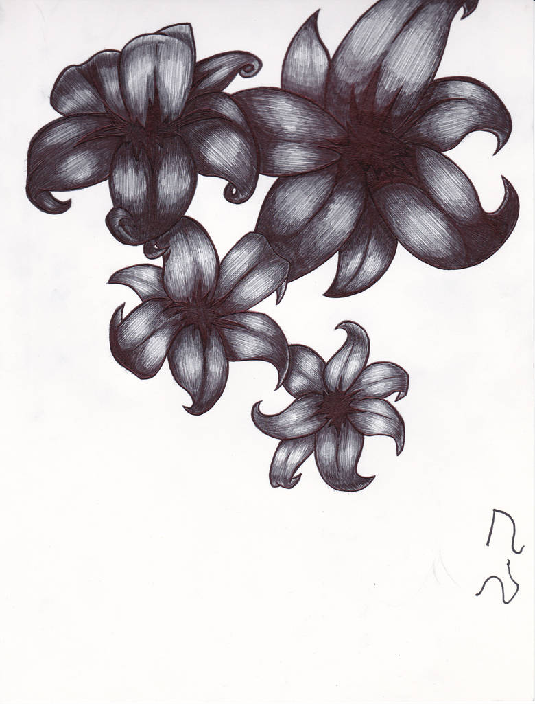 dark flower tattoo by esmyjohn on DeviantArt
