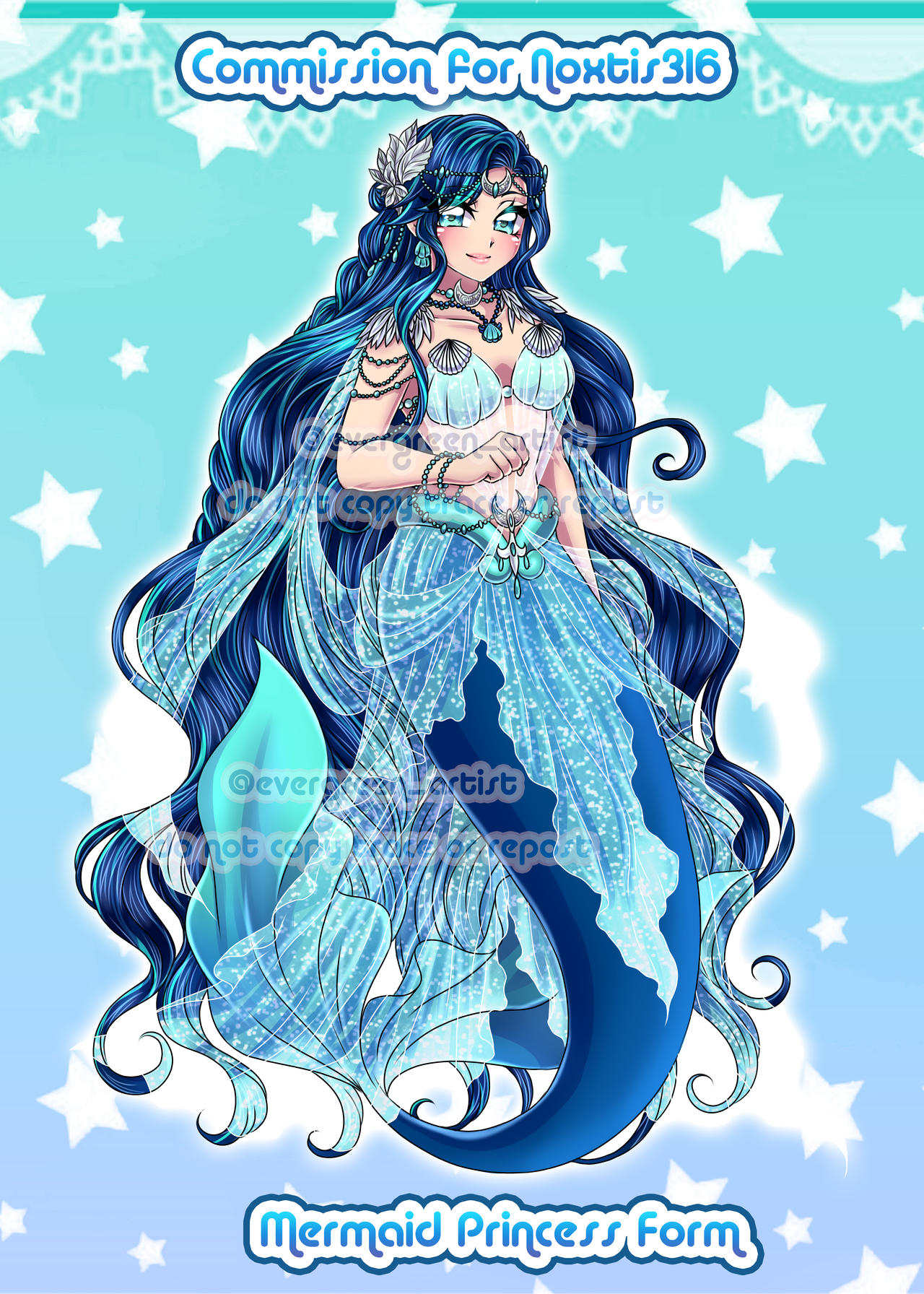 Princess Minor Form Mermaid Melody Commission Princess form by Evergreen24Artist on DeviantArt
