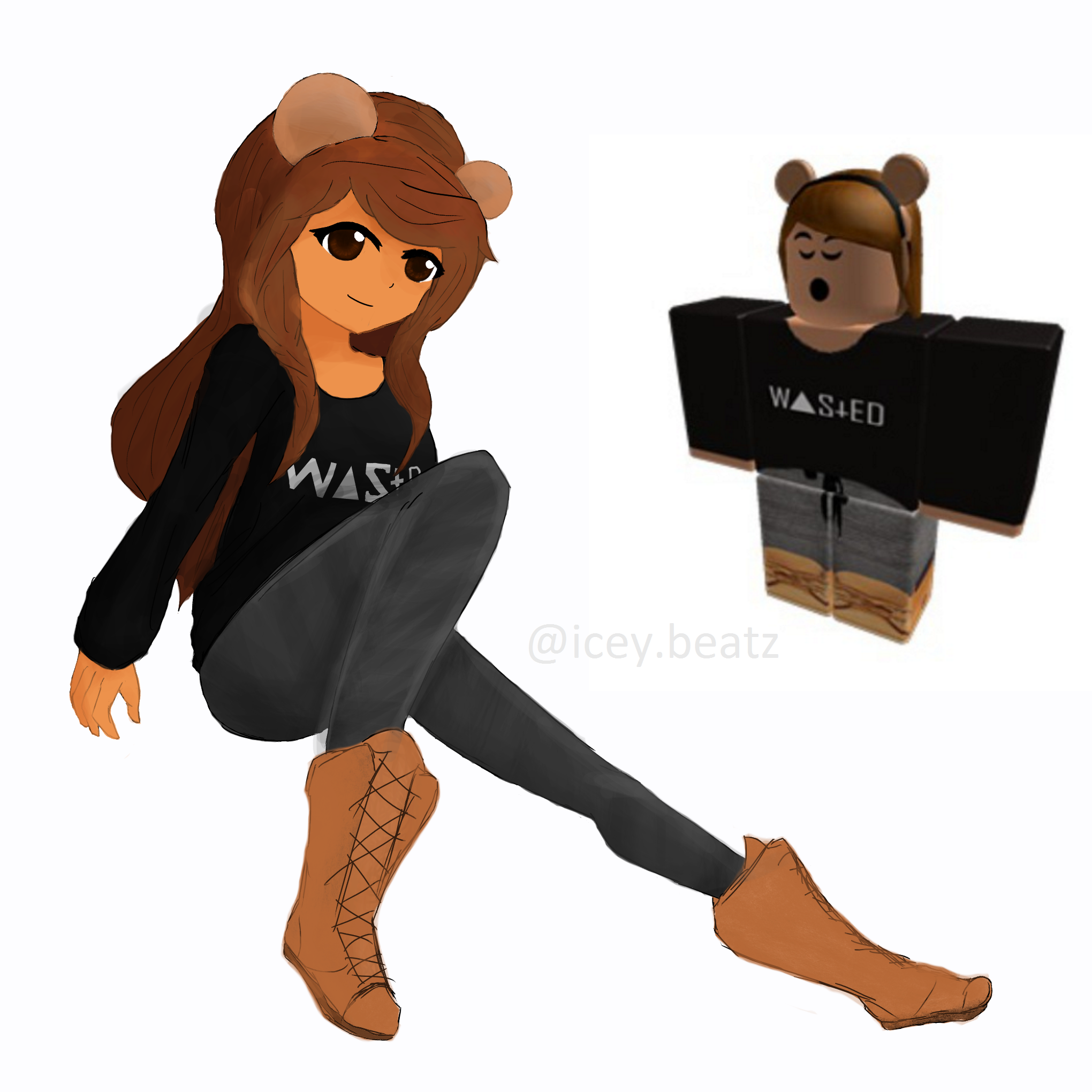 Roblox Au// Cara ref by IIexie on DeviantArt