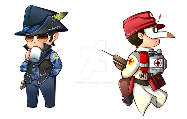Chibi TF2 Commission By PatientZeroes On DeviantArt chibi-tf2-commission-by-patientzeroes-on-deviantart
