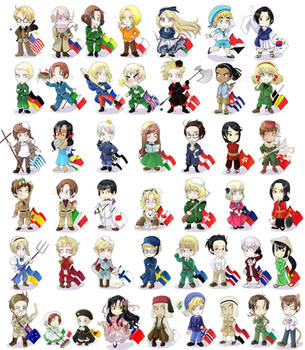 Hetalia - chibi nations by sego-chan