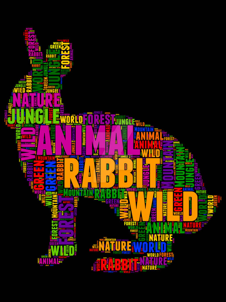 Rabbit 1 Typography by somsongart on DeviantArt