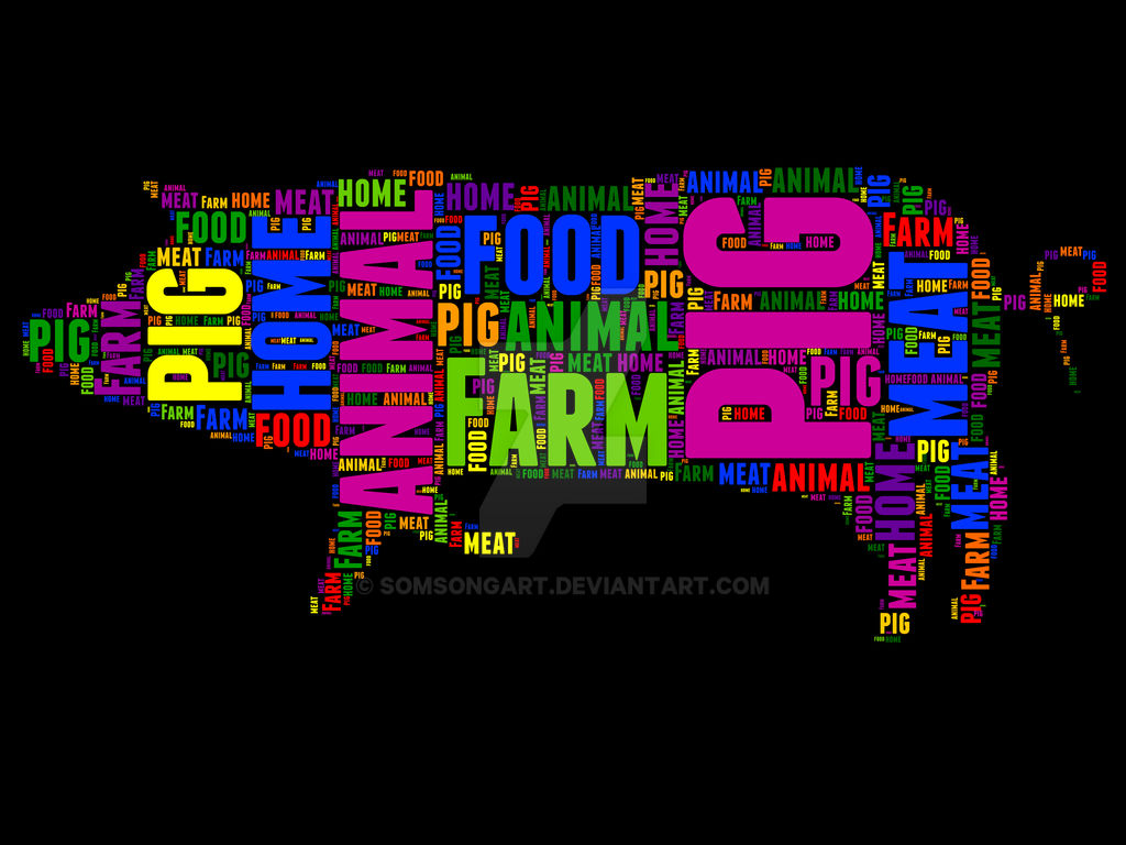 Pig 6 Typography by somsongart on DeviantArt