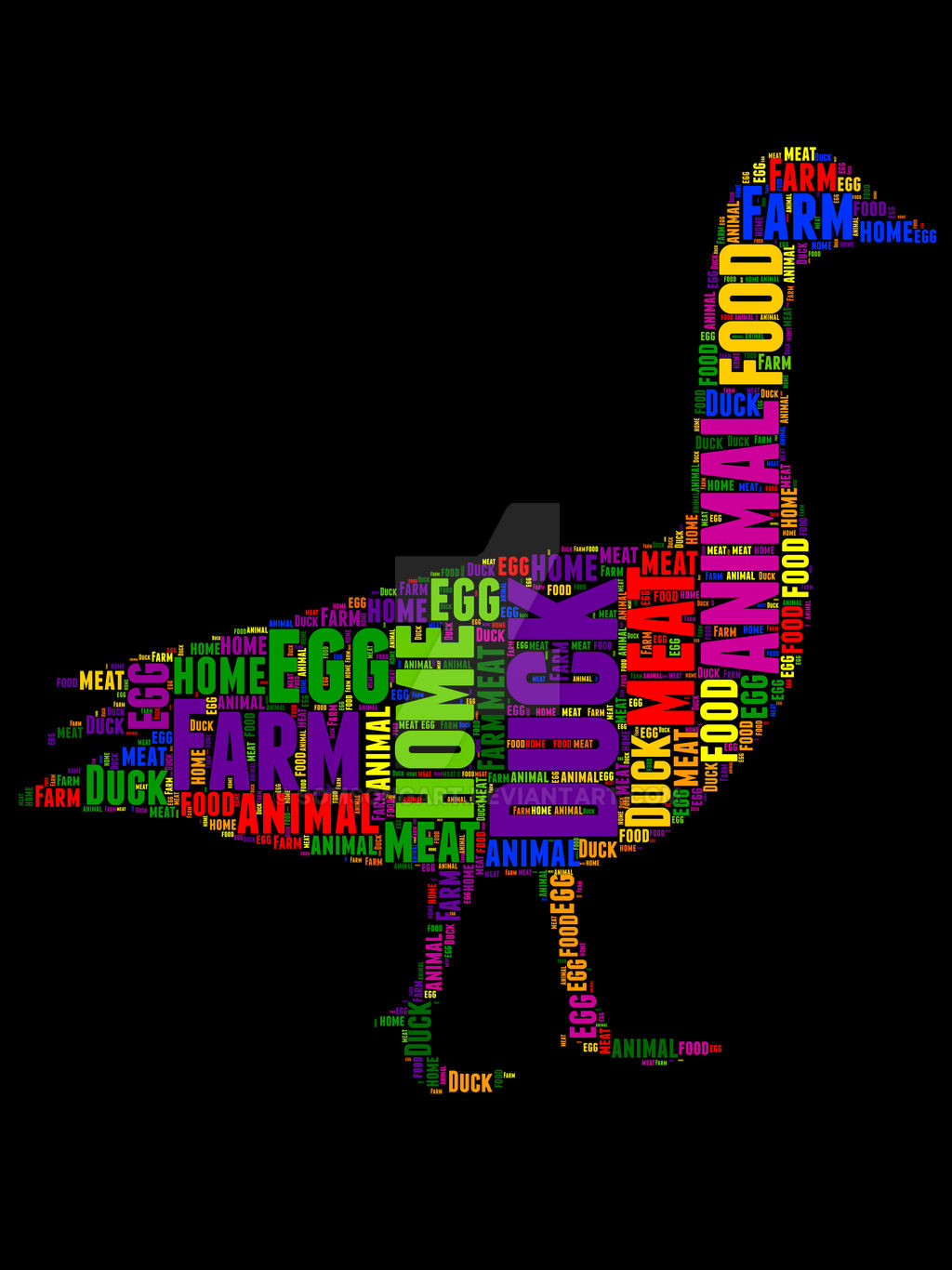 Duck 7 typography by somsongart on DeviantArt