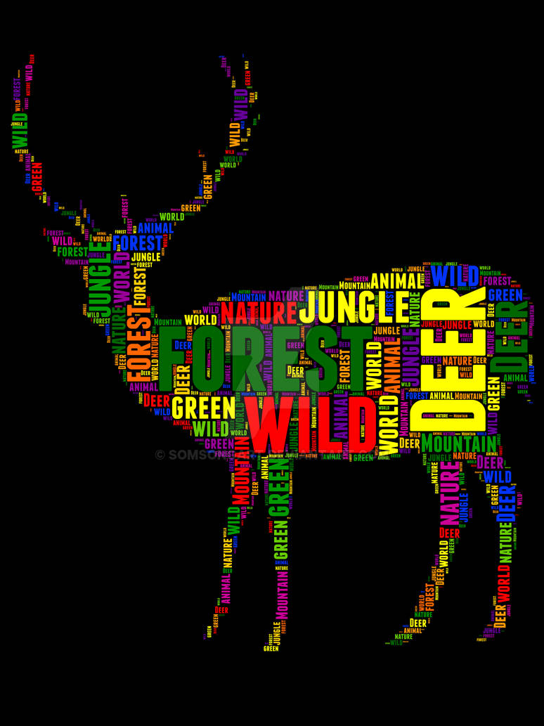 Deer 71 typography by somsongart on DeviantArt