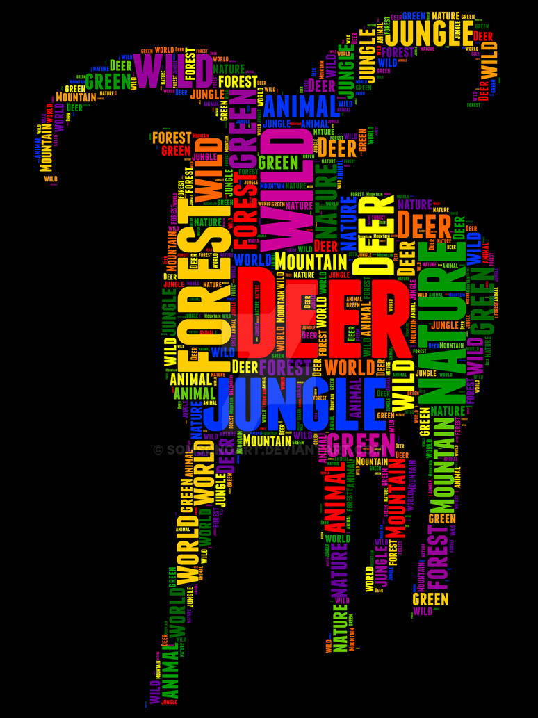 Deer 69 typography by somsongart on DeviantArt