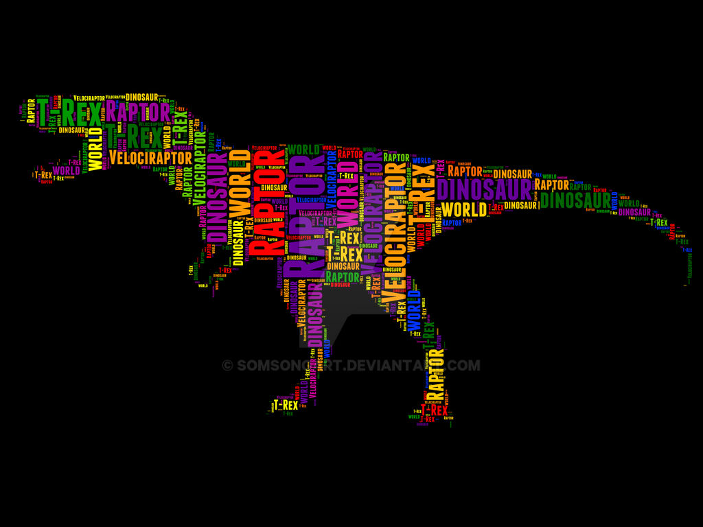 Raptor 10 typography by somsongart on DeviantArt