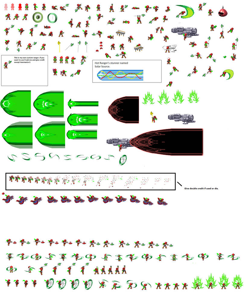 Custom Ranter Sprites Hot Ranger by RedHandProductions on DeviantArt