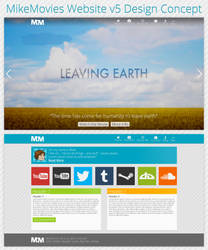 MikeMovies Website v5 Design Concept