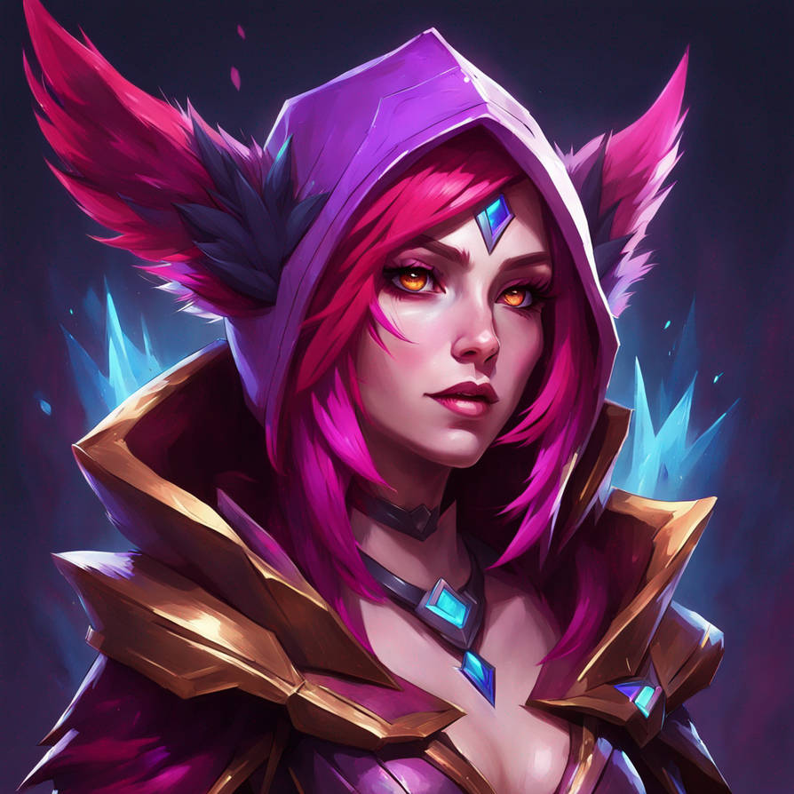 Xaha Xayah From League Of Legends With Painter Outfit by mawmaw75 on DeviantArt