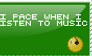 I Pace When I Listen To Music
