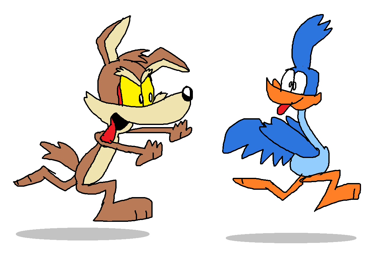 Wile E. Coyote and the Road Runner by Gmatias2017 on DeviantArt
