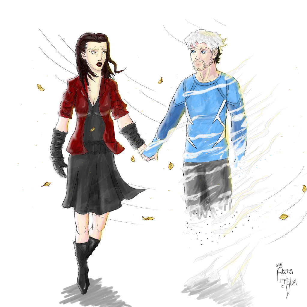 Scarlet Witch and Quicksilver by Fandias on DeviantArt