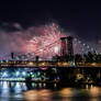 Macy's Fireworks as seen from Brooklyn
