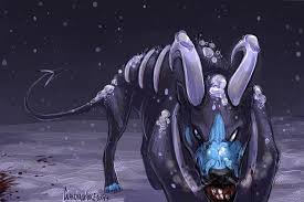 Houndoom en la Nieve