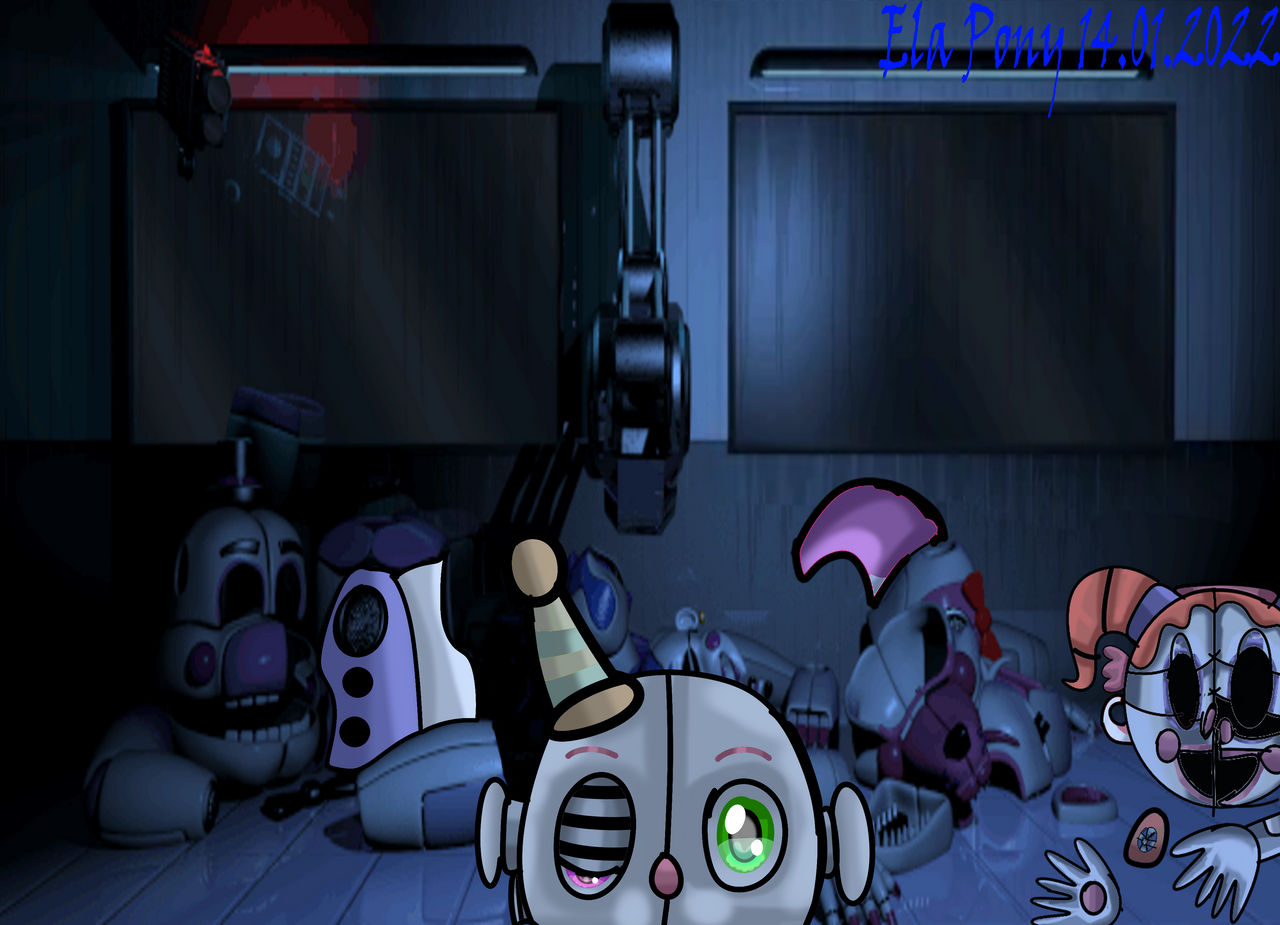 Sister Location Night 5 Scooping Room Mike Afton d by elapony1m on ...