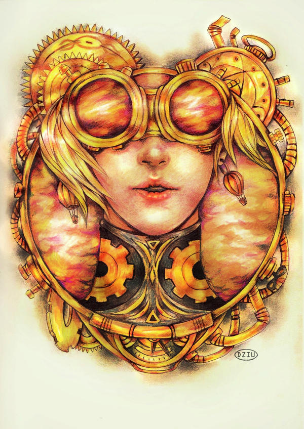 Steampunk_The Portret by DZIU09