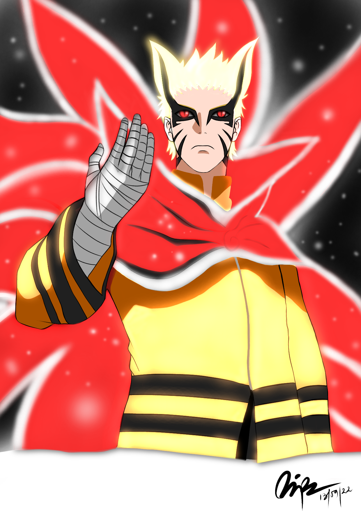 Naruto Baryon Rinnegan by JawrisX on DeviantArt