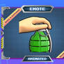 Animated emote - petting grenade