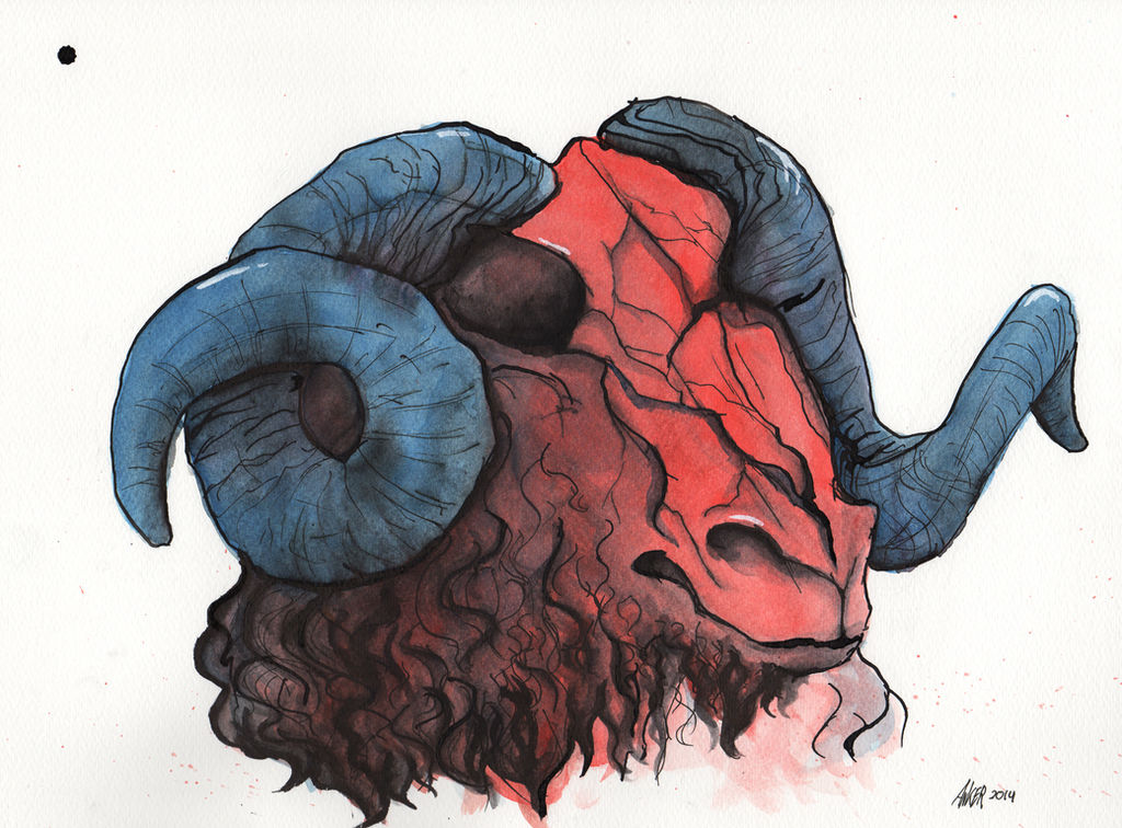 Red Ram by AnKer-Illustration on DeviantArt