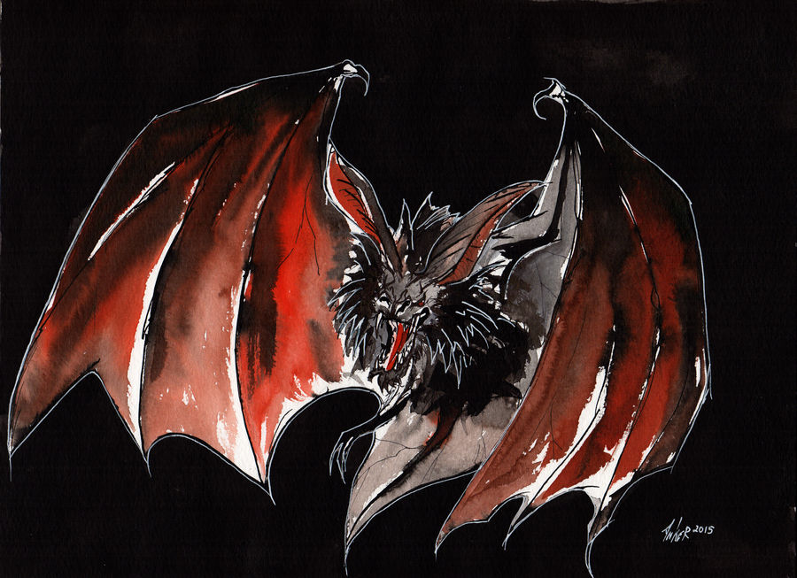 Evil Bat by AnKer-Illustration on DeviantArt
