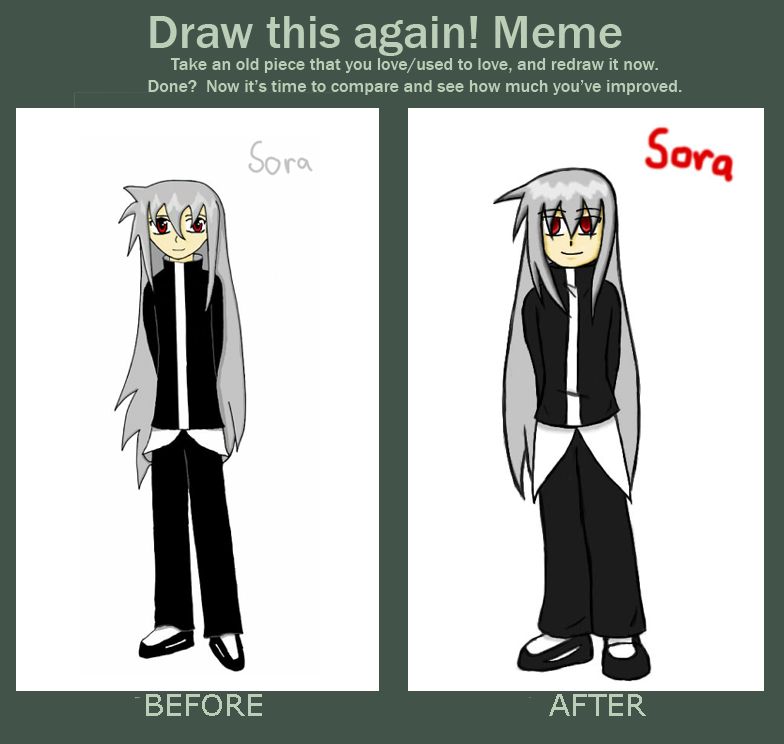 Meme  Before And After - SORA