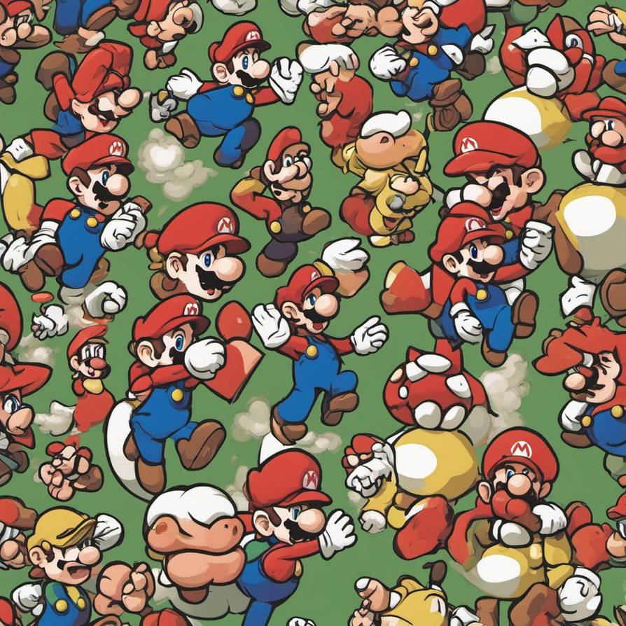 Pattern Mario Bros. by cicacecilia on DeviantArt