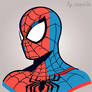 Spiderman in profile