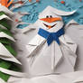 Origami Snowman