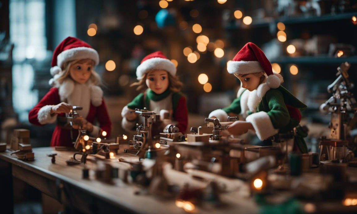 Elves working in the workshop by cicacecilia on DeviantArt