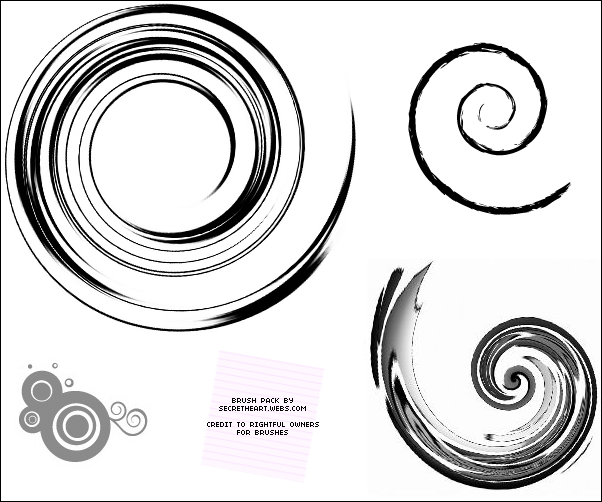 Swirls Brush Image Pack