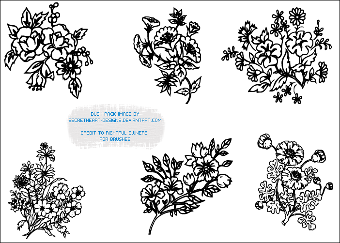 Flower Image Brush Pack 2