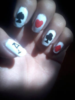 Playing Cards - Nail Art